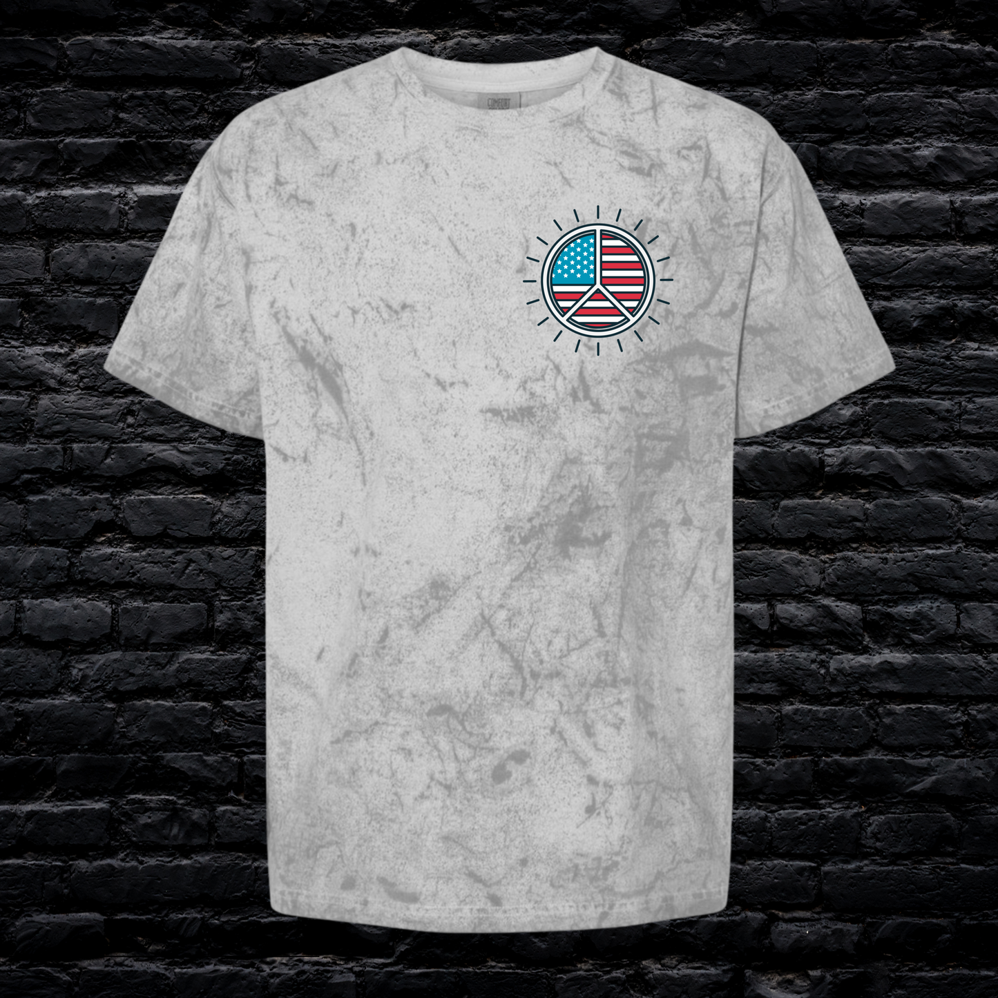 Peace Flag Comfort Colors Tee